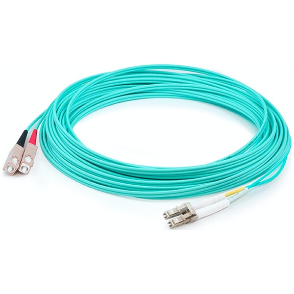 Add-On This Is An 8M Lc (Male) To Sc (Male) Aqua Duplex Riser-Rated Fiber ADD-SC-LC-8M5OM4 - main